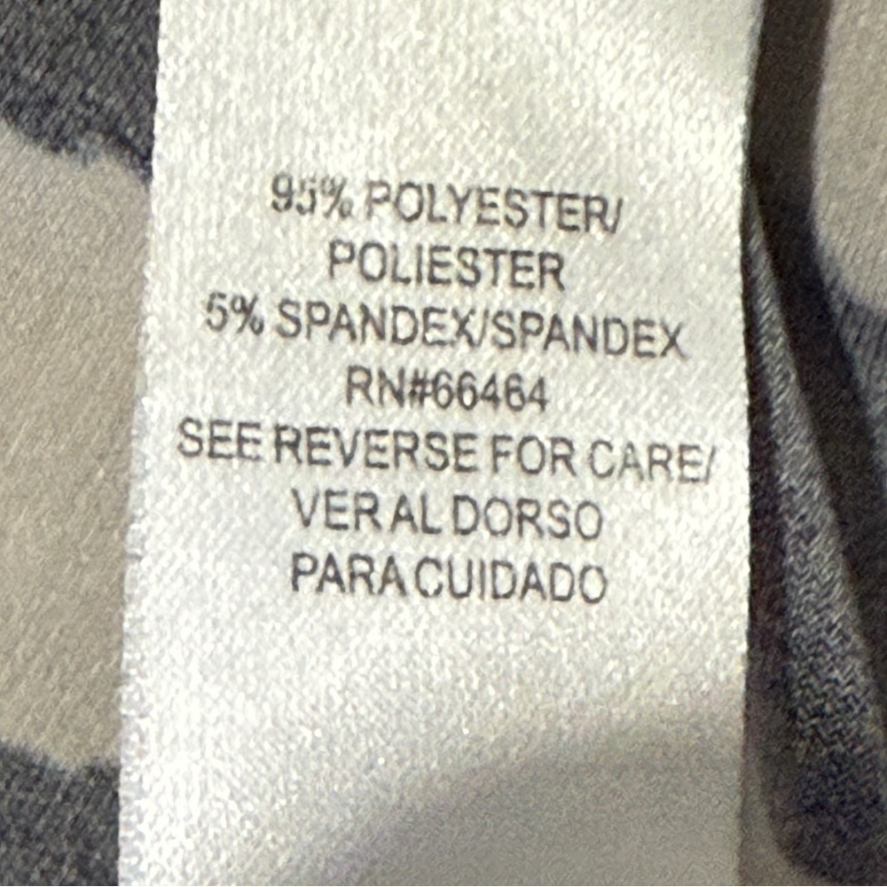 Sandra Darren Black and Cream Animal Print Shift Dress. Sz 10. - Picture 9 of 9
